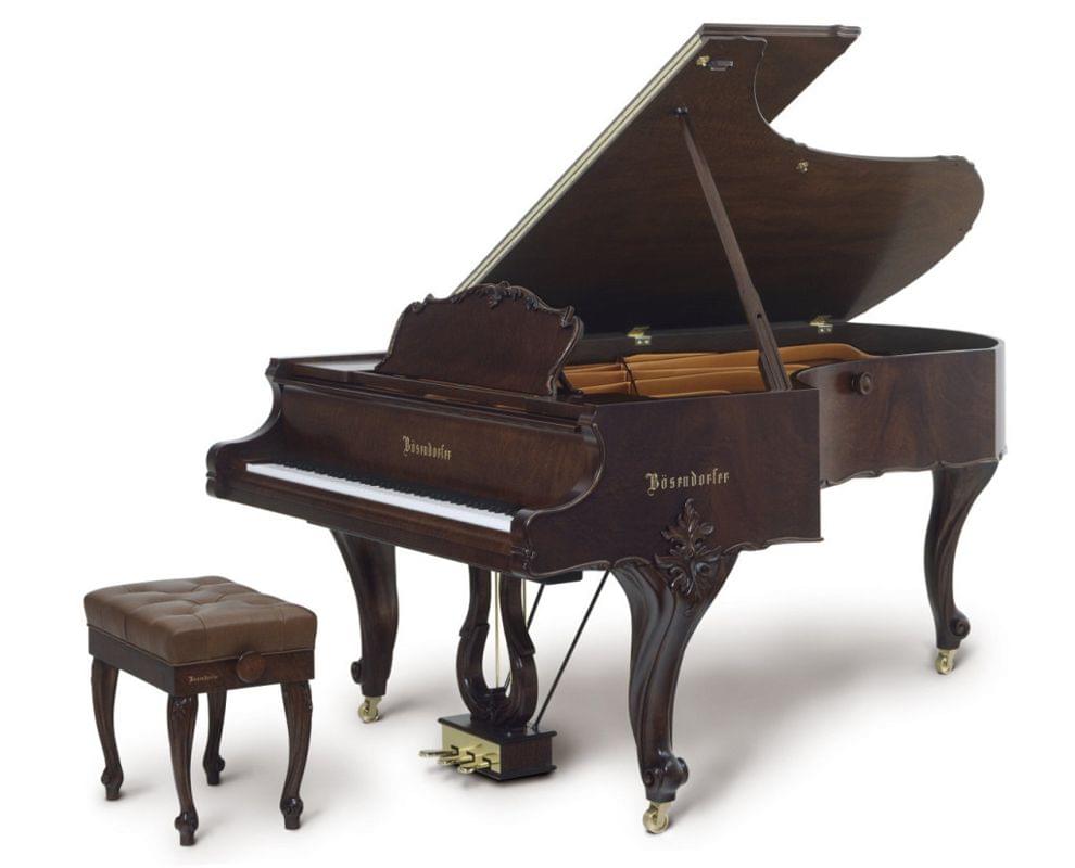 Piano de cola BÖSENDORFER Grand Louis XVI Ultimate Edition con banqueta color pommele satinado