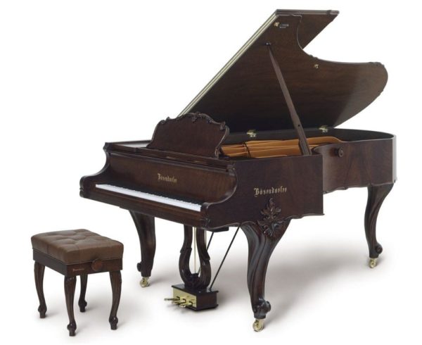 Piano de cola BÖSENDORFER Grand Louis XVI Ultimate Edition con banqueta color pommele satinado