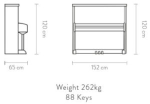 Imagen del contorno piano vertical BÖSENDORFER Grand 120