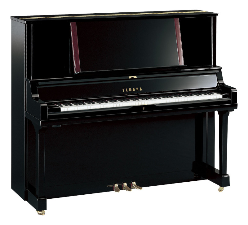 Piano vertical YAMAHA YUS Series. Modelo YUS5 color negro pulido