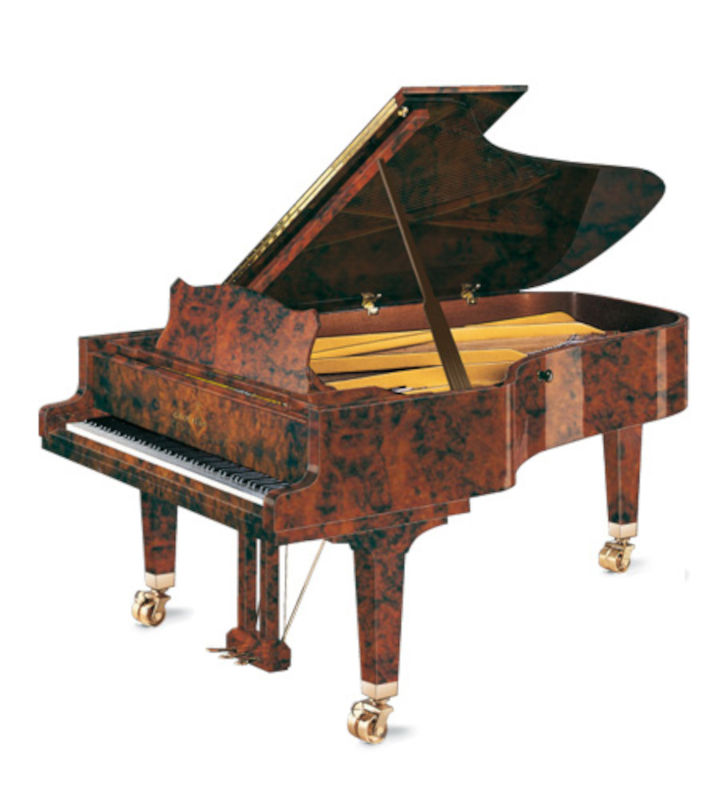 Piano de cola GROTRIAN G-225 Concert raiz de nogal pulido