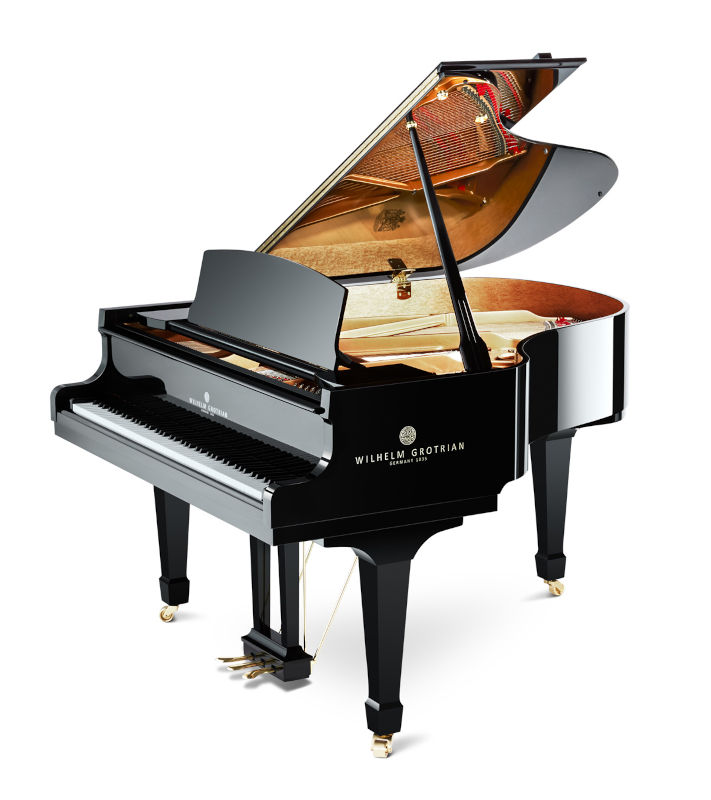 Piano de cola WILHELM-GROTRIAN WGS-165 negro pulido