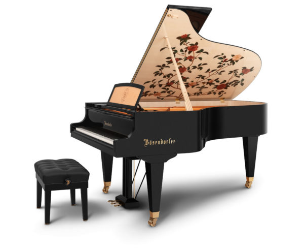 Piano de coleccionista BÖSENDORFER Grand Camellia con banqueta