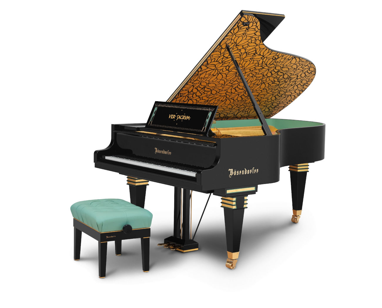 Piano de coleccionista BÖSENDORFER Grand Secession con banqueta