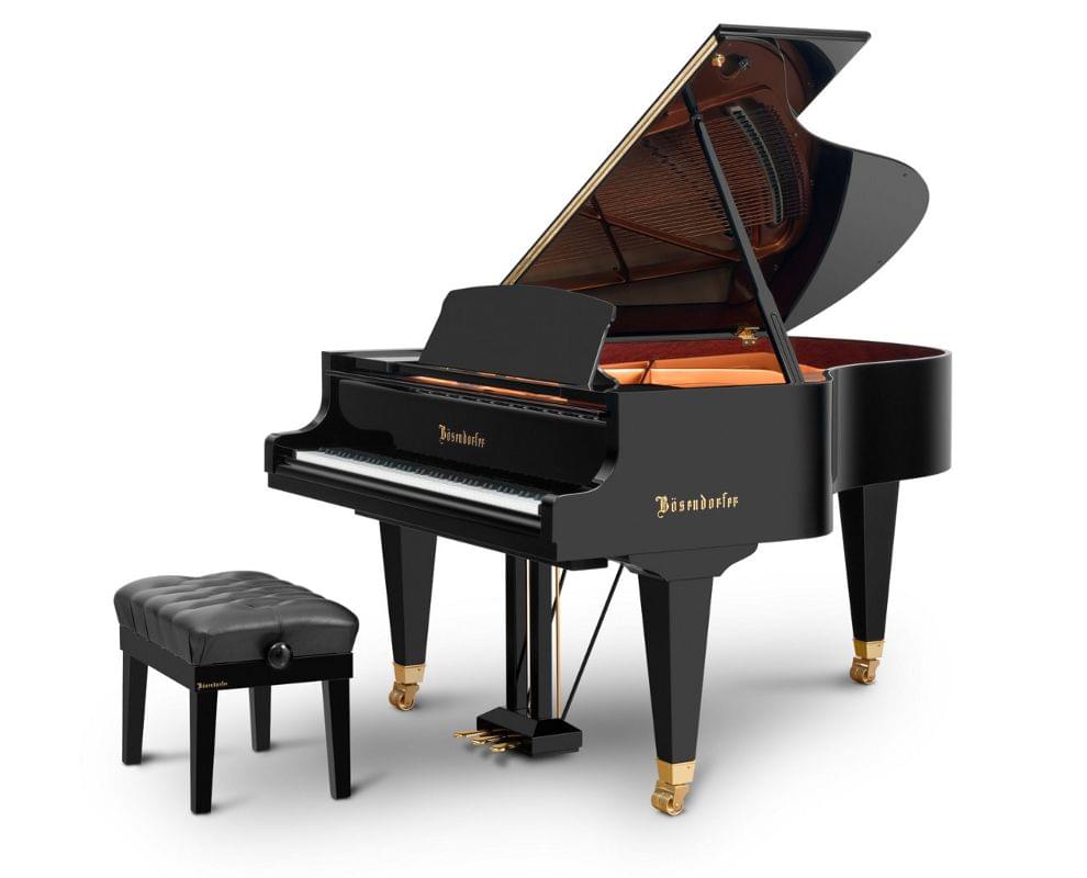 Piano de cola BÖSENDORFER Grand Piano 185 VC color negro con banqueta