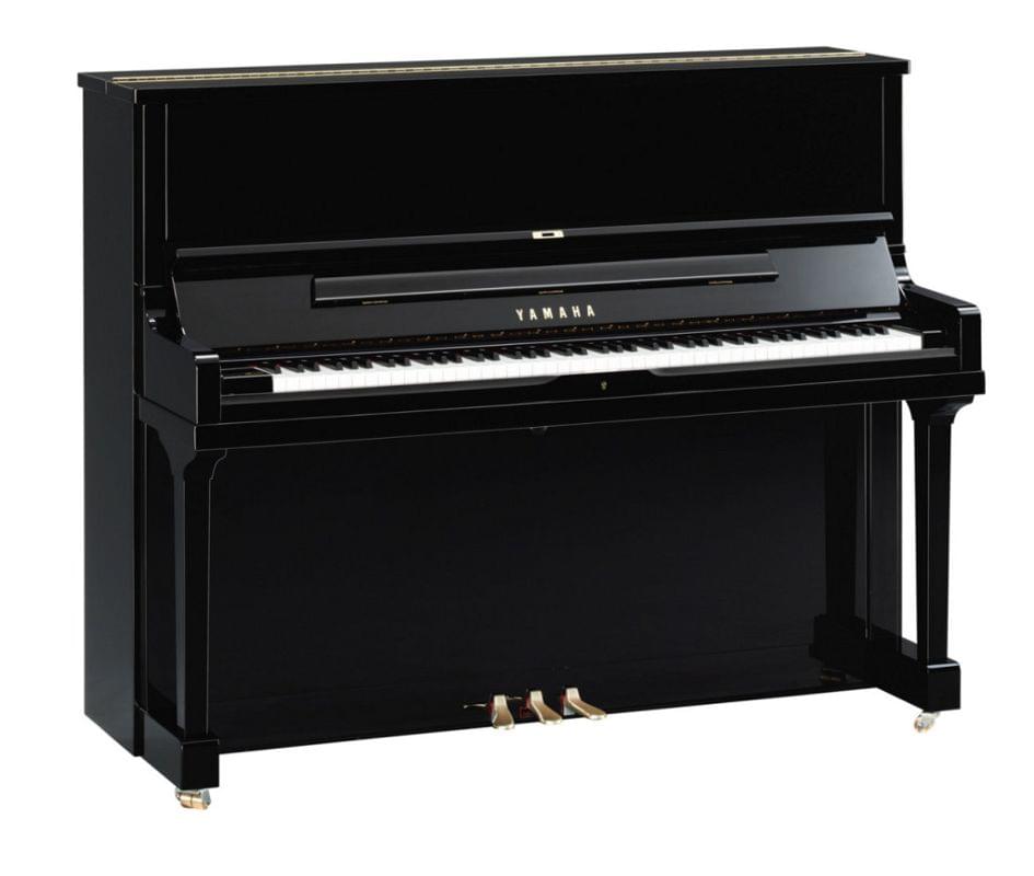 Piano vertical YAMAHA SE Series. Modelo SE122 color negro pulido