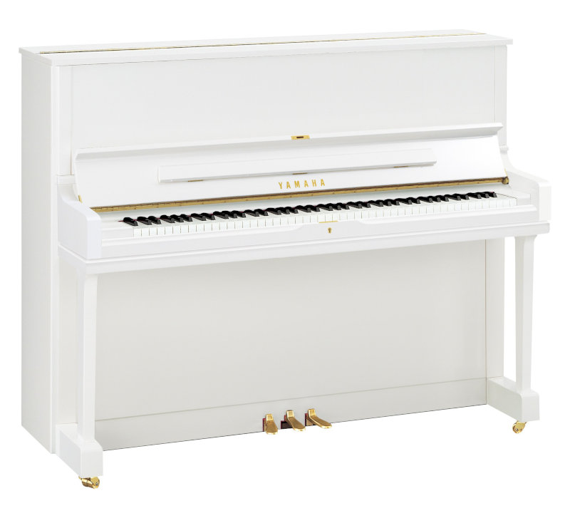 Piano vertical YAMAHA modelo YUS1 blanco pulido