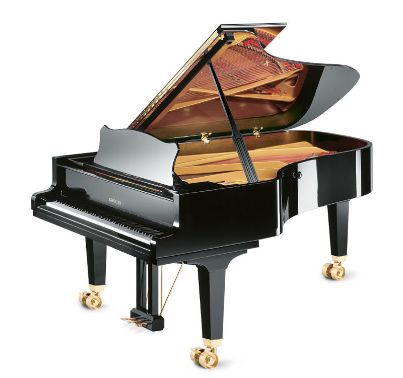 Piano de cola GROTRIAN G-225 Concert negro pulido