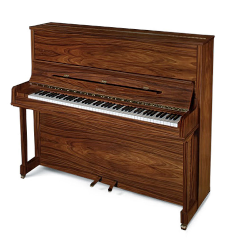 Piano vertical GROTRIAN G-124 palisandro pulido